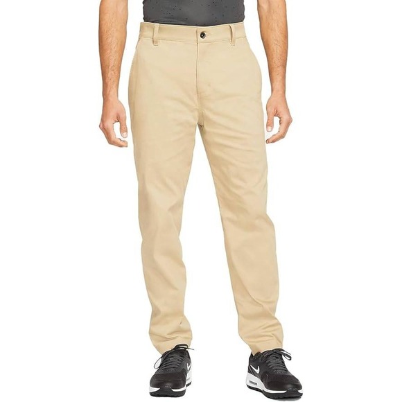 NWT Nike Dri-FIT UV Men's Standard Fit‎ Golf Chino Pants - Parachute Beige 40x30 - Picture 1 of 5